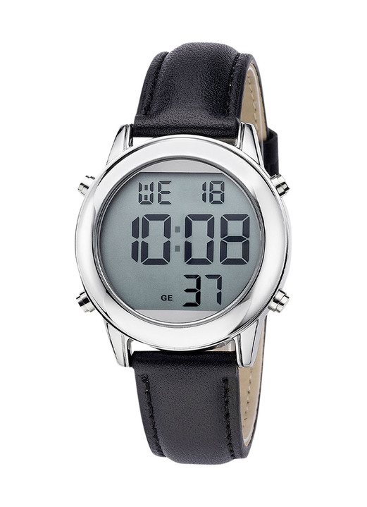 Master Time - Digital-Funk-Herrenuhr mit sprechender Zeitansage, in Farbe  Ansicht 4