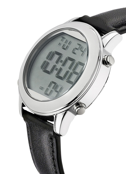 Master Time - Digital-Funk-Herrenuhr mit sprechender Zeitansage, in Farbe  Ansicht 5