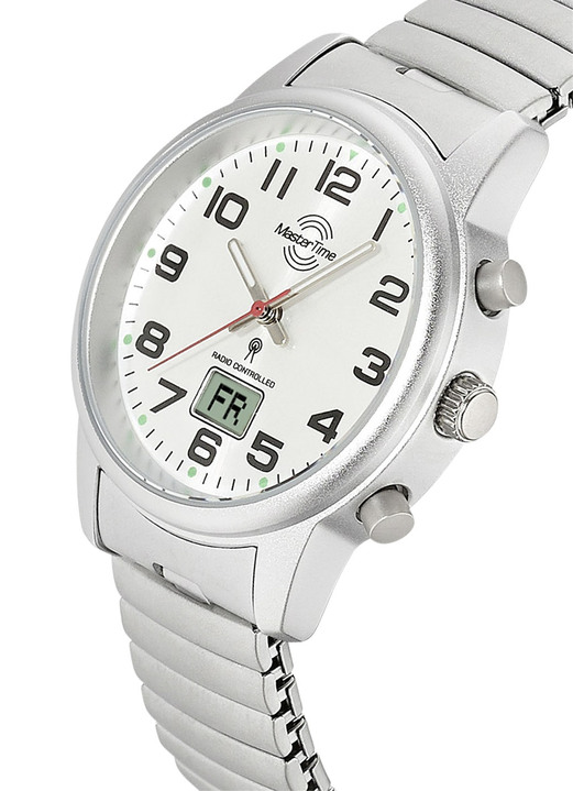 Zugband - Master Time Funk-Damenuhr mit Edelstahlzugband Ansicht 5 Zugband - Master Time Funk-Damenuhr mit Edelstahlzugband, in Farbe  Ansicht 5