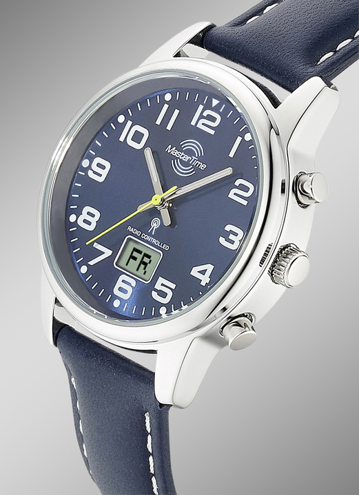 Lederband - Master Time Funk-Damenuhr mit Lederarmband, in Farbe  Ansicht 2