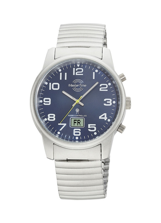- Master Time Funk-Herrenuhr mit Edelstahlzugband, in Farbe  Ansicht 4