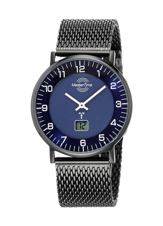 Funkuhren/Solaruhren - Master Time Funk-Herrenuhr mit Edelstahlband Ansicht 4 Funkuhren/Solaruhren - Master Time Funk-Herrenuhr mit Edelstahlband, in Farbe  Ansicht 4
