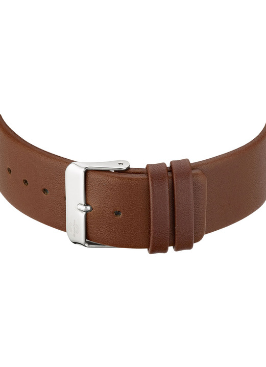 Funkuhren/Solaruhren - Master Time Funk-Herrenuhr mit Lederarmband Ansicht 6 Funkuhren/Solaruhren - Master Time Funk-Herrenuhr mit Lederarmband, in Farbe  Ansicht 6