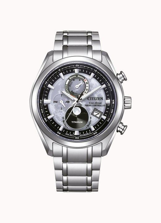 Funkuhren/Solaruhren - Funk-Solar-Herrenuhr mit Super-Titanium-Bandgehäuse Ansicht 2 Funkuhren/Solaruhren - Funk-Solar-Herrenuhr mit Super-Titanium-Bandgehäuse, in Farbe  Ansicht 2