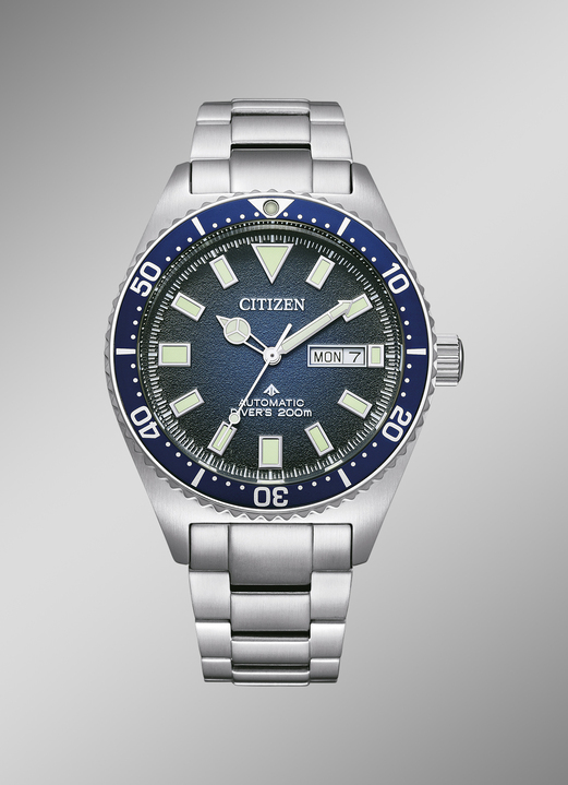 Mechanikuhren / Automatikuhren - Automatik-Herrenuhr Citizen NH0129-58LE , in Farbe  Ansicht 1