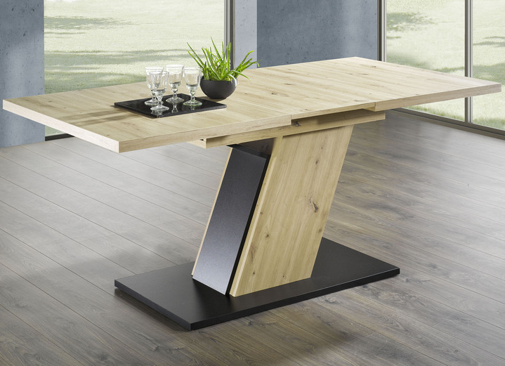 Stühle & Sitzbänke - Essgruppe, 5-teilig, in modernem Design, in Farbe ARTISAN EICHE-ANTHRAZIT Ansicht 2