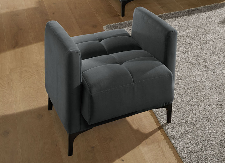 Polstergruppen - Polstermöbel mit Stauraum und Liegefunktion, in Farbe BRAUN, in Ausführung Dreisitzer mit Bettfunktion Ansicht 10