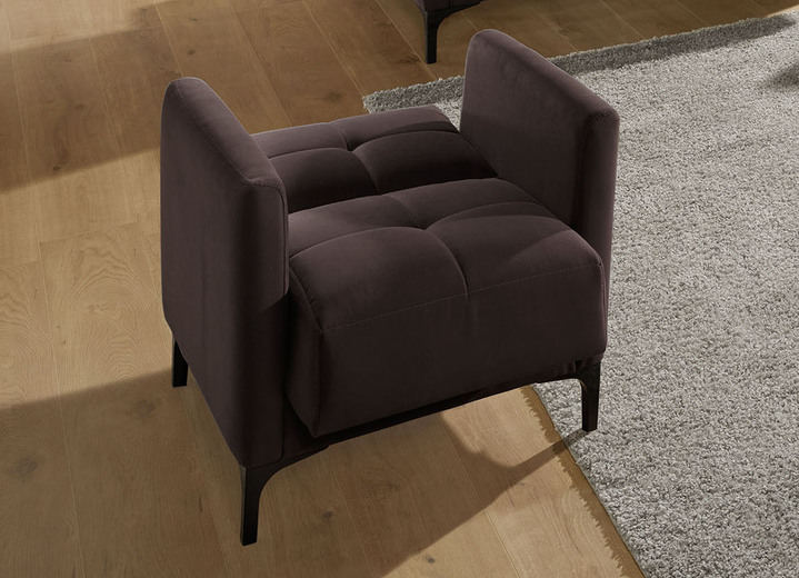 Polstergruppen - Polstermöbel mit Stauraum und Liegefunktion, in Farbe BRAUN, in Ausführung Dreisitzer mit Bettfunktion Ansicht 12