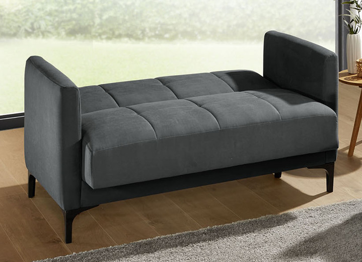 Polstergruppen - Polstermöbel mit Stauraum und Liegefunktion, in Farbe BRAUN, in Ausführung Dreisitzer mit Bettfunktion Ansicht 4