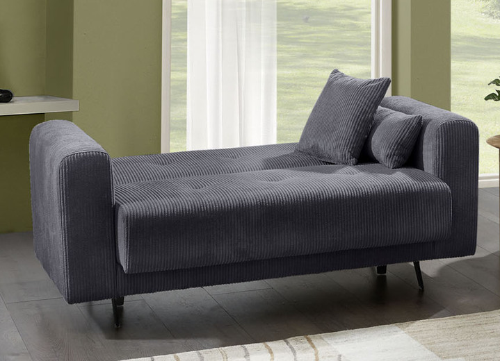 Polstergruppen - Moderne Polstermöbel mit trendigem Cord-Bezug, in Farbe CREME, in Ausführung Polstergruppe, 2-teilig, 1 Dreisitzer und 1 Zweisitzer Ansicht 8