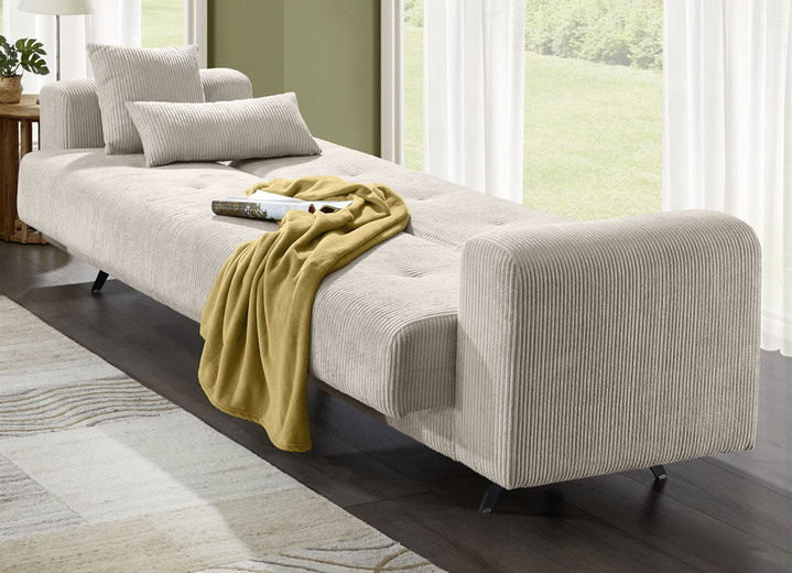 Polstergruppen - Moderne Polstermöbel mit trendigem Cord-Bezug, in Farbe CREME, in Ausführung Polstergruppe, 2-teilig, 1 Dreisitzer und 1 Zweisitzer Ansicht 14