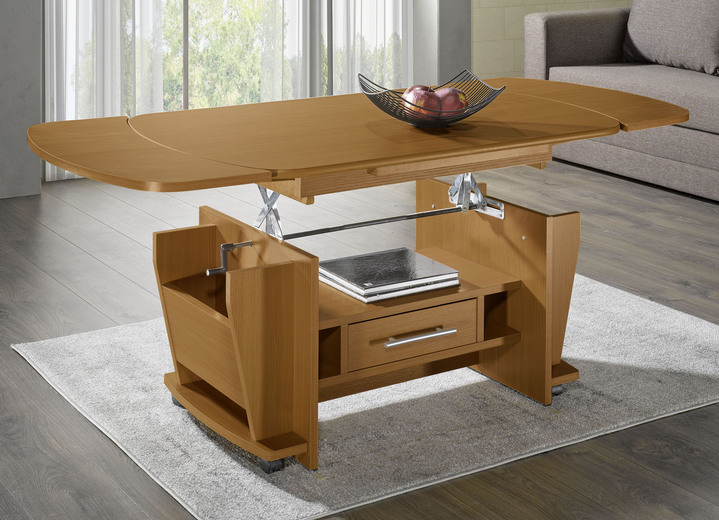 Couchtische - Couchtisch, auch höhenverstell- und ausziehbar, in Farbe EICHE RUSTIKAL, in Ausführung fest Ansicht 2