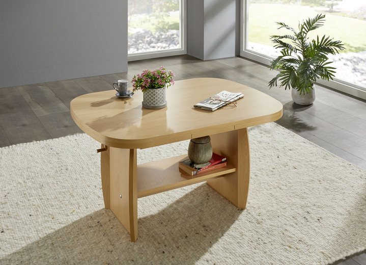 Wohnen - Raffinierter Couchtisch mit 2 tollen Funktionen, in Farbe EICHE SONOMA Ansicht 2