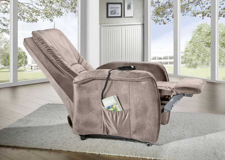 TV-Sessel / Relax-Sessel - Gemütlicher TV-Sessel, in Farbe BEIGE, in Ausführung TV-Sessel, mechanisch Ansicht 2