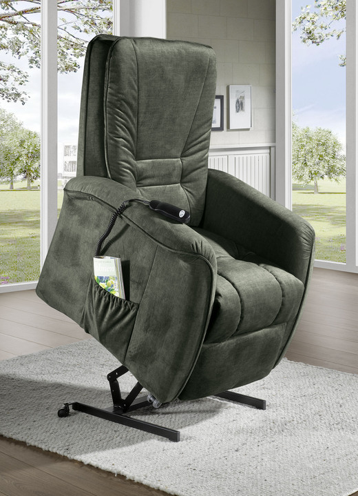 TV-Sessel / Relax-Sessel - Gemütlicher TV-Sessel, in Farbe BEIGE, in Ausführung TV-Sessel, mechanisch Ansicht 7