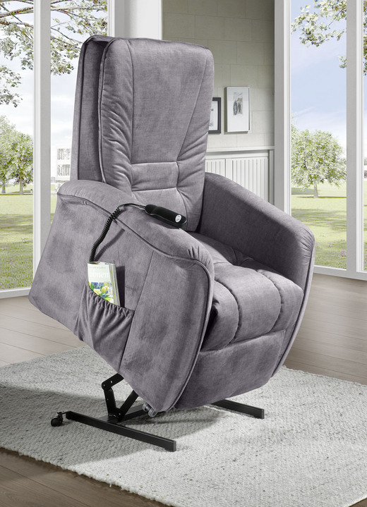 TV-Sessel / Relax-Sessel - Gemütlicher TV-Sessel, in Farbe BEIGE, in Ausführung TV-Sessel, mechanisch Ansicht 9