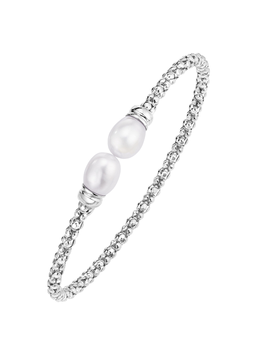 - Elastischer Armreif aus Silber, in Farbe  Ansicht 2