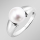 Ringe - Stilvoller Damenring mit Süsswasser-Zuchtperle, in Größe 160 bis 220, in Farbe  – Ansicht 1
