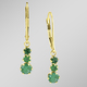 Ohrschmuck - Ohrringe mit echt Smaragd – Ansicht 1 Ohrschmuck - Ohrringe mit echt Smaragd, in Farbe  – Ansicht 1