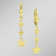 Ohrschmuck - Wundervolle Sternen-Ohrringe aus Gold 585/- fein, in Farbe  – Ansicht 1