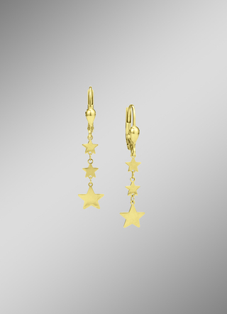 Wundervolle Sternen-Ohrringe aus Gold 585/- fein