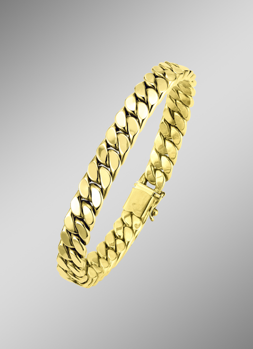 - Elegantes Panzerketten-Armband mit Kastenschloss, in Farbe  Ansicht 1