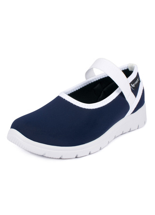 Pumps & Ballerina - Ballerina-Stretchschuh – Farbe BLAU – Ansicht  Pumps & Ballerina - Ballerina-Stretchschuh, in Größe 036 bis 042, in Farbe SCHWARZ – Farbe BLAU – Ansicht