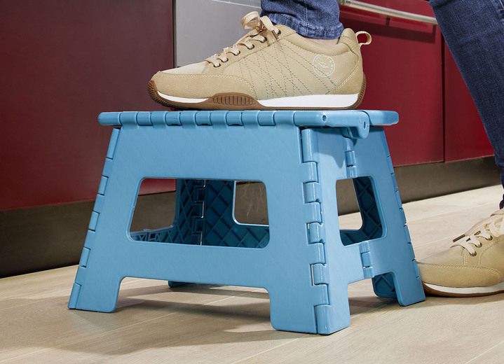 Haushaltshelfer - Tritthocker für zu Hause oder Unterwegs, in Farbe GRÜN Ansicht 3