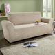 Sessel- & Sofaüberwürfe - Stretchbezüge mit optimaler Passform – Farbe BEIGE – Ansicht 3 Sessel- & Sofaüberwürfe - Stretchbezüge mit optimaler Passform, in Größe 101 (Sesselbezug) bis 106 (Stuhlbezug), in Farbe BEIGE – Farbe BEIGE – Ansicht 3