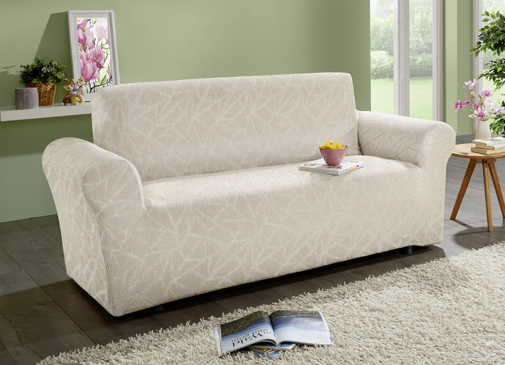 Sessel- & Sofaüberwürfe - Stretchbezüge mit optimaler Passform Ansicht 9 Sessel- & Sofaüberwürfe - Stretchbezüge mit optimaler Passform, in Größe 101 (Sesselbezug) bis 106 (Stuhlbezug), in Farbe BEIGE Ansicht 9