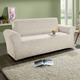 Sessel- & Sofaüberwürfe - Stretchbezüge mit optimaler Passform – Farbe CREME – Ansicht 3 Sessel- & Sofaüberwürfe - Stretchbezüge mit optimaler Passform, in Größe 101 (Sesselbezug) bis 106 (Stuhlbezug), in Farbe BEIGE – Farbe CREME – Ansicht 3