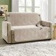 Sessel- & Sofaüberwürfe - Kuschelweiche Wohnaccessoires mit Bandeinfassung – Farbe BEIGE – Ansicht 2 Sessel- & Sofaüberwürfe - Kuschelweiche Wohnaccessoires mit Bandeinfassung, in Größe 101 (Sesselschoner, 45x150 cm) bis 865 (2x Armlehnenschoner, 45x 70 cm), in Farbe SILBER – Farbe BEIGE – Ansicht 2