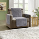 Sessel- & Sofaüberwürfe - Kuschelweiche Wohnaccessoires mit Bandeinfassung – Farbe SILBER Sessel- & Sofaüberwürfe - Kuschelweiche Wohnaccessoires mit Bandeinfassung, in Größe 101 (Sesselschoner, 45x150 cm) bis 865 (2x Armlehnenschoner, 45x 70 cm), in Farbe SILBER