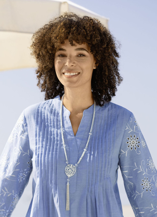 Halsketten - Halskette mit Anhänger und Quaste, in Farbe SILBERFARBEN Ansicht 2