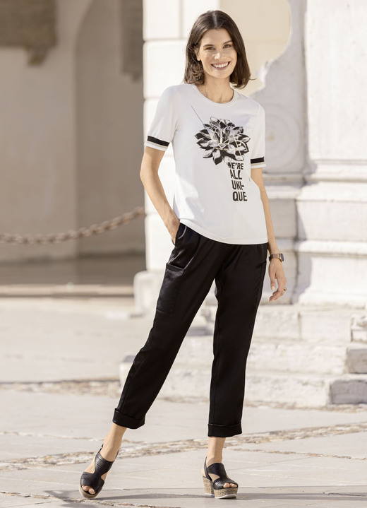 Hosen - Cargohose Ansicht 3 Hosen - Cargohose, in Größe 017 bis 052, in Farbe SCHWARZ Ansicht 3