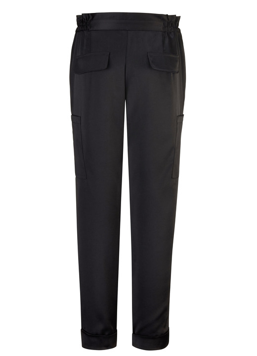 Hosen - Cargohose Ansicht 2 Hosen - Cargohose, in Größe 017 bis 052, in Farbe SCHWARZ Ansicht 2