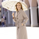 Lang - Funktions-Trenchcoat mit Gürtel. – Farbe BEIGE – Ansicht 4 Lang - Funktions-Trenchcoat mit Gürtel., in Größe 034 bis 052, in Farbe BEIGE – Farbe BEIGE – Ansicht 4
