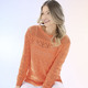 Basics - Pullover in Mustermix, in Größe L(44/46) bis XS(32/34), in Farbe MANDARINE – Farbe MANDARINE – Ansicht 2