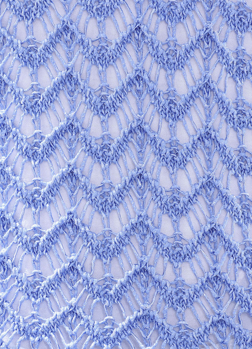 Basics - Pullover aus hochwertigem Glanzeffektgarn, in Größe L(44/46) bis XS(32/34), in Farbe HELLBLAU MELIERT Ansicht 3