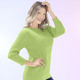 Basics - Pullover in Strukturmix – Farbe PISTAZIE Basics - Pullover in Strukturmix, in Größe 036 bis 052, in Farbe HELLBLAU