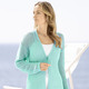 Basics - Strickjacke in Netzdessin – Farbe AQUA – Ansicht 1 Basics - Strickjacke in Netzdessin, in Größe 036 bis 052, in Farbe FLIEDER – Farbe AQUA – Ansicht 1