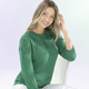 Basics - Pullover mit Rautendessin – Farbe DUNKELGRÜN – Ansicht 2 Basics - Pullover mit Rautendessin, in Größe L(44/46) bis XS(32/34), in Farbe DUNKELGRÜN – Farbe DUNKELGRÜN – Ansicht 2