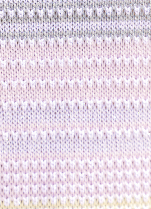3/4-Arm - Pullover mit Glitzerakzenten Ansicht 4 3/4-Arm - Pullover mit Glitzerakzenten, in Größe 036 bis 052, in Farbe WEISS-MULTICOLOR Ansicht 4
