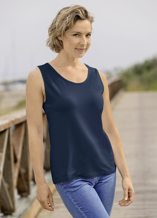 Tops - Kombifreundliches Tanktop, in Größe 036 bis 054, in Farbe WEISS Ansicht 3