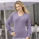 Basics - Pullover in Strukturstreifenmix, in Größe 036 bis 052, in Farbe FLIEDER
