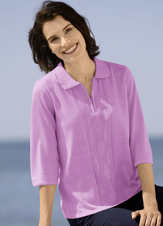 Basics - Pullover aus Friségarn Basics - Pullover aus Friségarn, in Größe 036 bis 052, in Farbe ROSENHOLZ