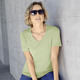 Kurzarm - Shirt mit hohem Tragekomfort in 10 Farben – Farbe AVOCADO Kurzarm - Shirt mit hohem Tragekomfort in 10 Farben, in Größe 034 bis 052, in Farbe HONIG