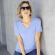 Kurzarm - Shirt mit hohem Tragekomfort in 10 Farben – Farbe HELLBLAU Kurzarm - Shirt mit hohem Tragekomfort in 10 Farben, in Größe 034 bis 052, in Farbe HONIG