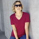 Kurzarm - Shirt mit hohem Tragekomfort in 10 Farben – Farbe WEINROT Kurzarm - Shirt mit hohem Tragekomfort in 10 Farben, in Größe 034 bis 052, in Farbe HONIG