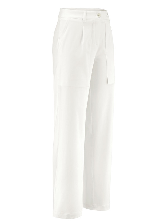 Damenmode - Hose mit großen Seitentaschen, in Größe 018 bis 052, in Farbe ECRU Ansicht 1